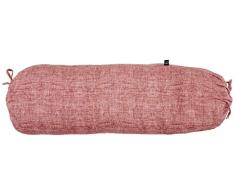 HNL - Living Nackenrollenbezug Zo!Home Lino Wine Red - 25 x 90 cm