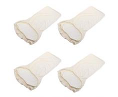 Spandex Stoff Stretch Esszimmer Stuhl Hussen Wohnkultur 4 stücke (Beige)