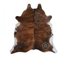 Teppich aus Kuhfell, Farbe: Braun & Weiß Tiger, Größe 190 x 160 cm, Premium - Qualität von Pieles del Sol aus Spanien