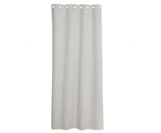 Levivo Blickdichte Thermo-Gardine / Verdunkelungsvorhang mit Metall-Ösen, Thermovorhang, Vorhang, ca. 245 x 135 cm, Creme