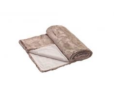!! Top Qualität !! 100% Webpelz Decke von Eskitex Größe 150x200cm verschiedene Farben in höchster Vollendung für kuschelige unvergessliche Stunden ! (Braun)