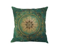 Goosuny Geometrie-Malerei Boho Stil Kissenbezug Aus Flachs Dekokissen Fall Mehrfarben Sofa Zuhause Decoration Leinen Kissenbezüge Lendenkissen Bunt Schöne Kissenhuelle Couch Kissen(D,1 PC)