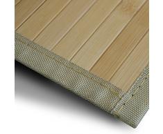 casa pura Bambusteppich Marigold | für Bad und Wohnzimmer | natürlich wohnen Bambus | Bambusmatte in vielen Größen (50x80 cm)