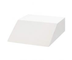 COSTWAY Bein-Kissen Beinruhekissen mit waschbarem Bezug, Beinhochlagerungskissen hoch, Venenkissen für die Beine, weiß, 60 x 54 x 20 cm