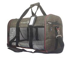 Mr. Peanuts Rhodium-Serie, Airline-fähig, weiche Seiten, Plüsch-Fleece-Bettwäsche & Stabiler Sperrholz-Basis, Premium-Reißverschlüsse, sicherer Tragegurt, 19 x 11 x 11 cm