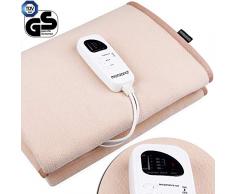 Deuba Heizdecke Fleece Wärmeunterbett 5 Heizstufen Timer Abschaltautomatik 150x80cm Bettheizung 60W Decke Waschbar