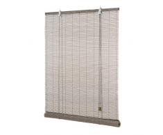 Ventanara Rollo Bambus Bambusrollo inkl Montaematerial (grau, 150 x 220 cm)