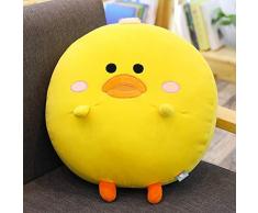 xiaoyuershop Mollig Elastische Plüschtiere Runde Form Kissen Kissenrolle Piggy Panda Küken Frosch Kuscheltiere Dekor Kissen Kinder Spielzeug 40 cm A