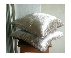 Luxus Perle Kissen Shams, Einfarbig Beaded Cord Kissen Schein, 60x60 cm Kissen Schein, Samt Kissen Schein, Zeitgenössisch Kissen Shams - Pearl Shimmer