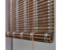 LJA Outdoor Carbonized Bambus Rollo Gewächshaus Fensterläden, Sonnenschutz UV-Schutz, Indoor Outdoor Patio Pavillon Pergola Veranda Garten Markisen (Size : W 120*H 160cm)