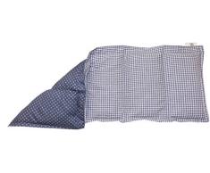 Wärmekissen Kühlkissen Körnerkissen Dinkelkissen grau kariert/gepunktet Wendekissen50x20