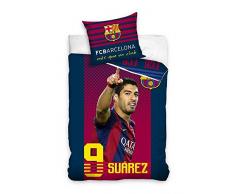 BSD Baumwollbettwäsche 160x200 FC Barcelona Luis Suarez