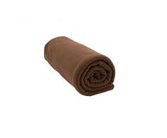 ZOLLNER® hochwertige Polar-Fleece-Decke / Kuscheldecke / Wolldecke / Wohndecke / Plaid 130x170 cm braun, in weiteren Farben erhältlich, direkt vom Hotelwäschespezialisten, Serie Ambiente