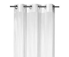 heimtexland Fadengardine, Fadenvorhang, Fadenstore, schwere Qualität mit Ösen,Top geprüfte Qualität einfach aufhängen! Typ123 (245x148, Weiß)