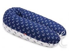 AKTION! SCAMP Stillkissen universales Schwangerschaftskissen inkl. Bezug verschiedenes Design NEU (AncoraBlueWhite)