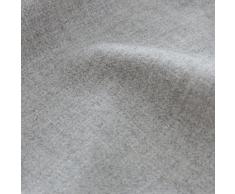 URBANARA Alpakadecke Arica - 100% reine Baby-Alpakawolle, einfarbig mit Fransen – 130 x 185 cm, Überwurf, Plaid, Kuscheldecke, Sofadecke, Wolldecke, Kaschmirdecke (Hellgrau)
