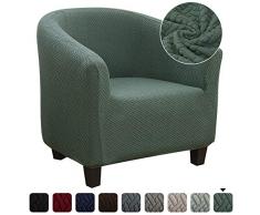 NIBESSER Sesselschoner Sesselüberwurf Sesselhusse Sesselbezug Jacquard Elastisch Stretch Husse für Cafe Stuhl Sessel