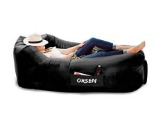 ORSEN Luft Sofa Couch, wasserdichtes aufblasbares Sofa, air Lounger, aufblasbare Liege, Luftsack mit Tragebeutel und integriertem Kissen für Indoor oder Outdoor, Reisen, Camping, Party, Meer, Strand