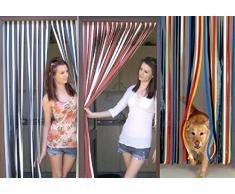 Türvorhang/Streifenvorhang, Fliegenschutz, traditionelles Design, Mehrfarbig