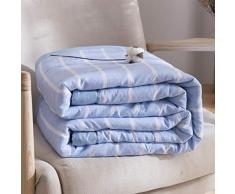 XOCKYE Winter warm Daunenbettdecke, King-Size-Bett - Enthält 40% Daunen. Je höher der Daunengehalt, desto luxuriöser die Decke@150x200cm_Blau