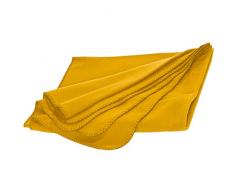 XL Fleecedecke und Kissen in einem, gelb, ca. 180x120 cm