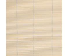 WR-Design Bambusrollo Bambus Raffrollo Natur Breite 60-140 cm Länge 160 und 240 cm Seitenzug Fenster Tür Rollos Holzrollo (140 x 160 cm)