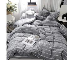 ZZX Bettbezug Bettwäscheset Kinder Mädchen Doppelbett Wende-Bettbezug Aus Mikrofaser Mit Reißverschluss Und 2 Kissenbezügen,C- 200 * 230cm