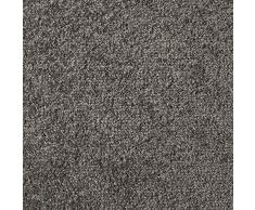 Handmuster zu Teppichfliesen selbstliegend Velours Schatex Simply Soft 2724 Dunkelgrau (20 Fliesen = 5 m²), Farbe: Grau, Größe: 50 x 50 cm