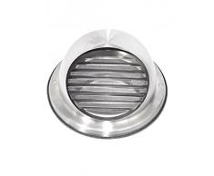 Intelmann Edelstahl Wetterschutzgitter Ø 125 Kugelform + Insektenschutzgitter (100 125 150 200)