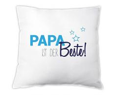 Kissen Papa ist der Beste!, Zierkissen, Dekokissen, Geschenkidee, Vatertagsgeschenk, Geschenk zum Vatertag, Geburtstag, zu Weihnachten, Dankeschön-Geschenk, für den Vater, den Papa