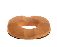 FnieYxiu Office Anti Hämorrhoiden Schöne Hüftpolster Memory Foam Pad, Ischias, Schmerzlinderung nach Operation, Haus, Büro, Auto, Rollstuhlauflage (Mesh), 43 x 36 x 7 cm., coffee
