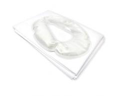 Gesichtskissen + 100 St. waschbare Vlies Nasenschlitztücher inkl. 1x Waschfaserlaken Gesichts-Gelkissen Massagekissen