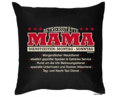 bedrucktes Fun Sofa Kissen: Betriebsstätte Mama - Geschenk Dekokissen Couchkissen Sofakissen Geburtstag Weihnachten Ostern