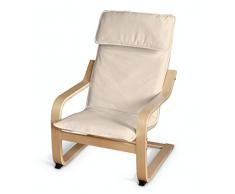 Dekoria Poäng Kissen für den Kindersessel Sesselhusse passend für IKEA Modell Klappsta beige