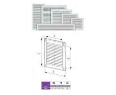 Lüftungsgitter Abschlussgitter Insektenschutz 150 x 150 mm weiß Gitter TRU2
