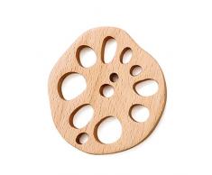 Lotus Root Shape Untersetzer Teetassenhalter Becher Hohluntersetzer Isolierkissen Verbrühschutztee Untersetzer Holzmatte