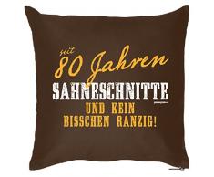 Kissen in navyblau : Sahneschnitte, zum 80. Geburtstag, zu Weihnachten, oder Ostern - Goodman Design