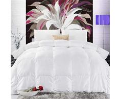 Deutsche Qualität Hochwertige warme Daunenbettdecke in voller Größe/Queen Size/King Size Volltonfarbe Quilt Winter-220X240 daunendecke 200x220