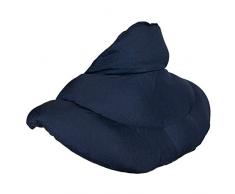 Nackenhörnchen mit Stehkragen dunkelblau. Dinkelkissen. Nackenkissen Wärmekissen - Nacken Schulter Kissen