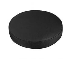 VORCOOLStretch Stuhlhussen Rund Universal Stuhlbezug Stuhl-Schutzbezug Hussen für Stuhl Hocker - Schwarz