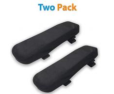 Currentiz 2 Stück Armlehnen Pads, Bürostuhl Weiches Ellenbogen-Kissen Aus Gedächtnisschaum Ergonomische Support Kissen Mit Gurt Für Zuhause Oder Büro Und Rollstuhl-Armlehnen für Ellenbogen Relief