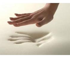 Viskoelastisches Sitzkissen viscoelastisches Anti Dekubitus Sitzpolster 40 x 40 x 10 cm WEIß Visco Visko für Rollstuhl / Auto / LKW / Bürostuhl / Chefsessel Kissen Rücken + Gesäß (RG 85 (mittel))