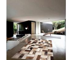 Vip-leather NEU KUHFELL Patchwork Teppich (150 cm x 210 cm)