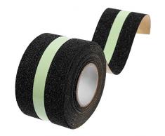 Anti Rutsch Klebeband Glow, Leuchtband Streifen Wasserdichtes Selbstklebendes Anti Upturned Tape für Treppen/Schritte (50mm * 5m)