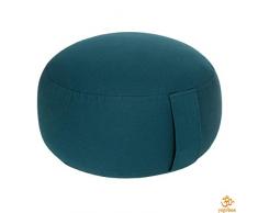 Meditationskissen/Yogakissen Glückssitz Basic Made in Germany, Bio-Dinkelspelzen (KBA), Petrol