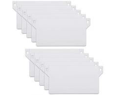 10 Stück 89 mm (3,5 Zoll) Vertikale Blind Weiß Bottom Weights Lamellen, Vertikale Blind Bottom Gewichte Lamellen, Lamellen Vorhang-Lamellen, Vertikaljalousie Lamellen Vorhang Vorhang-Lamellen Weiß