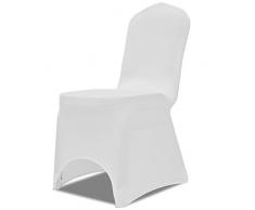 Stuhlhusse Stretch Stuhlbezug Stuhlüberwurf Universal (Rot)