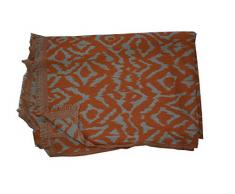 Tribal Asian Textiles Wendebettwäsche aus Wolle und Seide, Jamawar Paisley-Überwurf, Designer-Bettwäsche, Tagesdecke