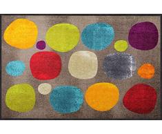 Salonloewe Broken Dots Colourful Fußmatte 115 x 175 cm SLD1573-115x175 Fußabtreter, Türmatte, Schmutzfangmatte, Schmutzfänger, Küchenteppich