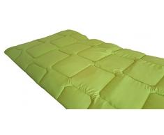 3 SUiSSES Bettdecke Decke Sommerdecke Couette Mikrofaser • Übergröße • Große Größen Wendre (Grün, 240x220cm, 350g/m2)